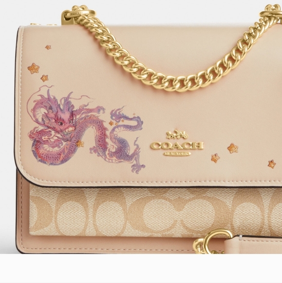 New! Limited Edition Klare Crossbody with Signature Canvas & 🐲 Dragon - Picture 5 of 9